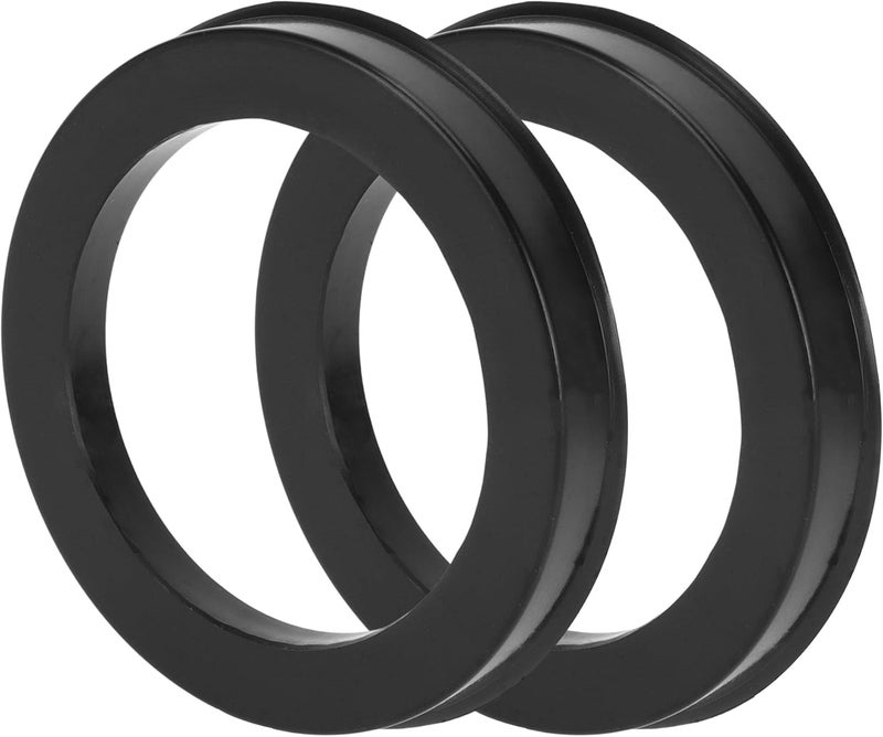 TUCKBOLD Car Wheel Hub Centric Rings Durable Wheels Center Shaft Shock Absorbing Hubrings Black 2 Pcs OD 82.1mm to ID 60.1mm Polycarbonate - Image 1